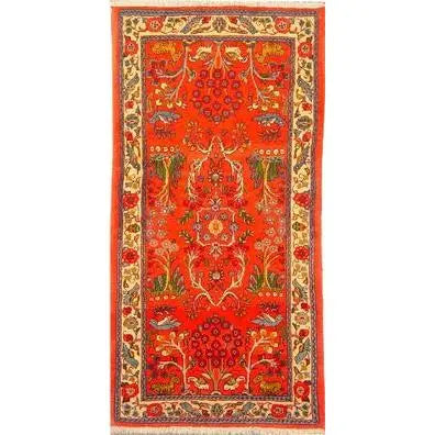 One Of The Kind Persian Sarough Rug 4'6" x 2'5"